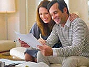 Couple reviewing successful short sale