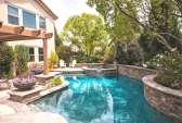 Home with swimming pool