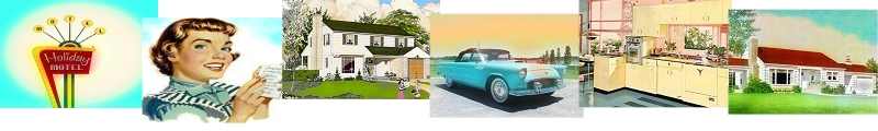 Mid-century modern homes and real estate website banner